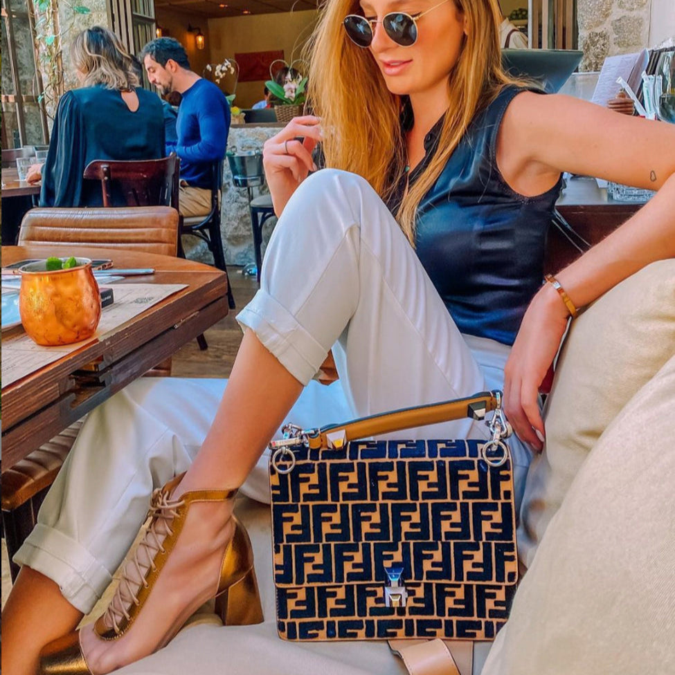 Giselle - Sheer Gold Dipped Ankle Boot - Juliana Heels