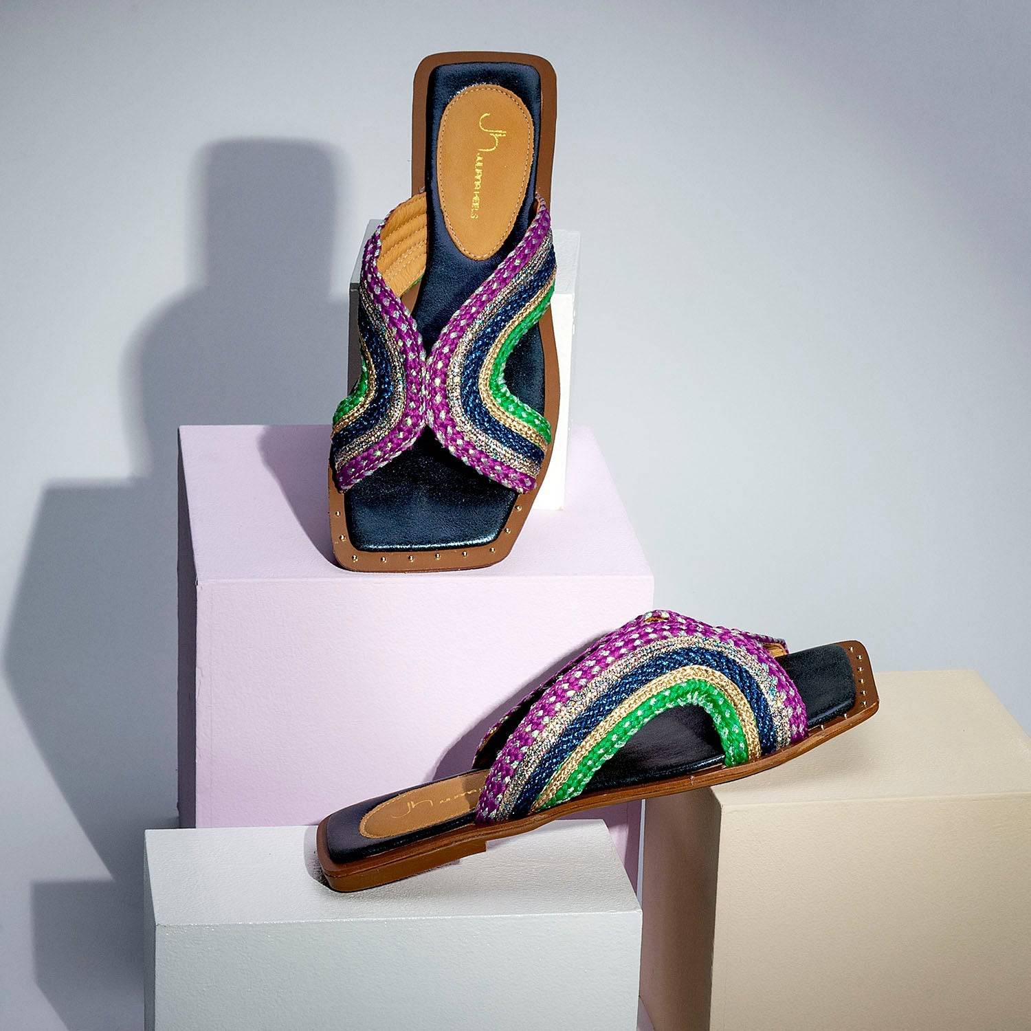 Artemis - Mare Flat Sandal - Juliana Heels