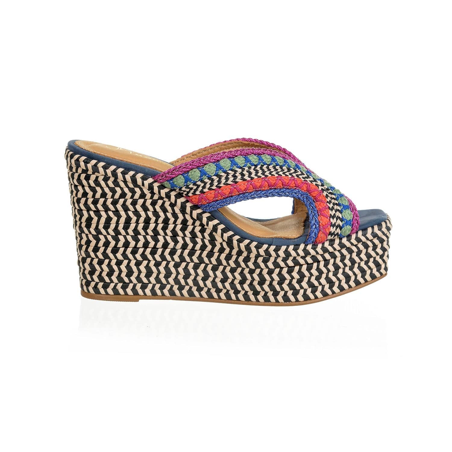 Nemeses - Ocean Nubuck High Platform Sandals - Juliana Heels