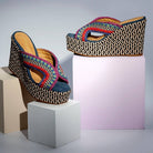 Nemeses - Ocean Nubuck High Platform Sandals - Juliana Heels 