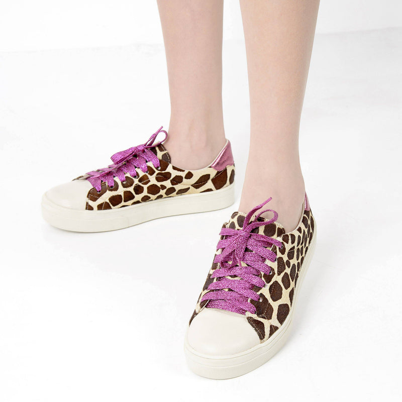 Larissa - Colorful Animal Print Sneakers - Juliana Heels 