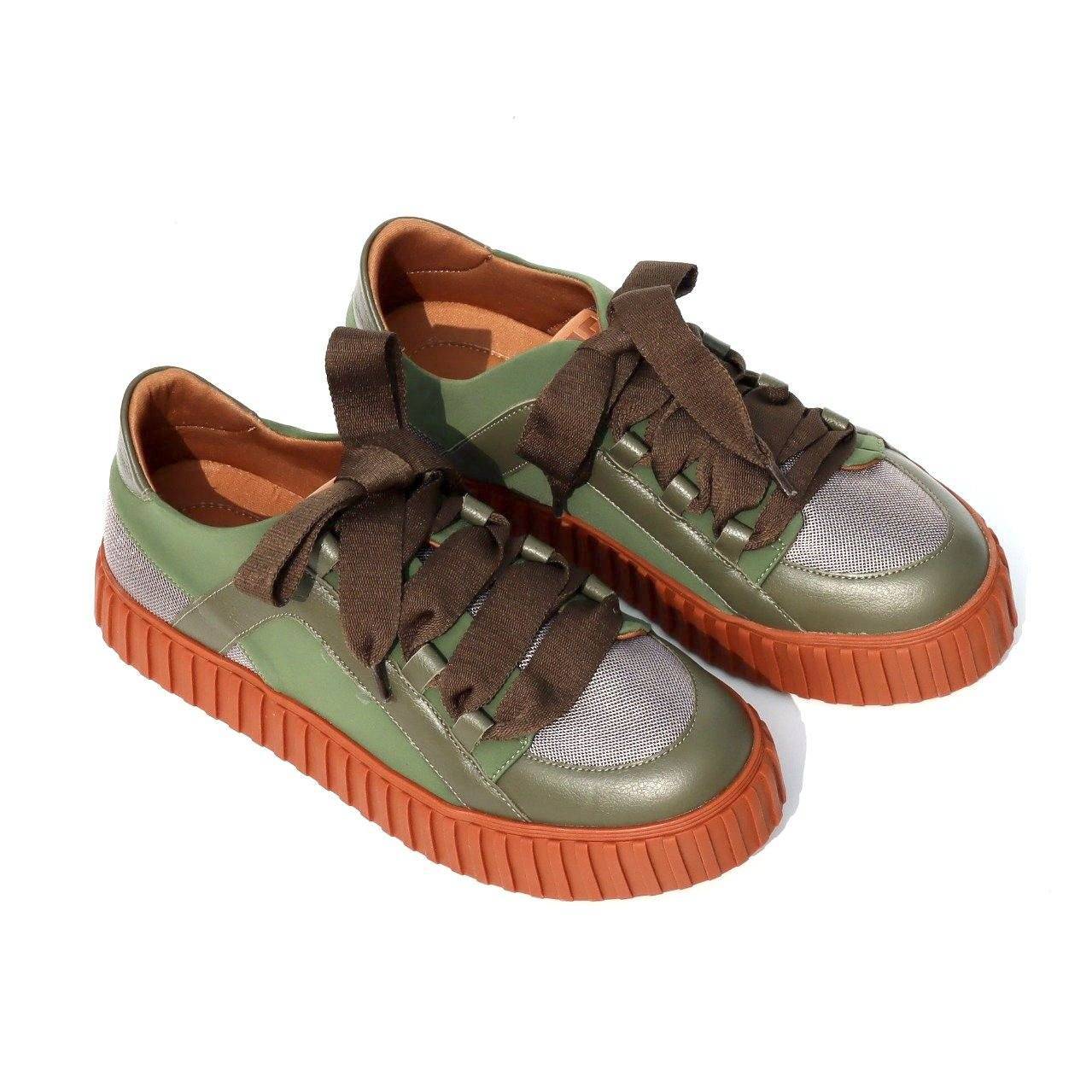 Ridged Sole Platform Sneaker - Juliana Heels 